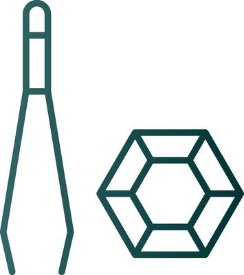 Tweezers Line Gradient Icon