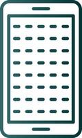 E Learning Line Gradient Icon vector