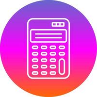 Scientific Calculator Line Gradient Circle Icon vector