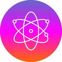 Science Line Gradient Circle Icon vector