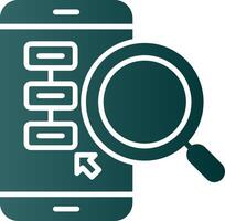 Mobile Phones Glyph Gradient Icon vector