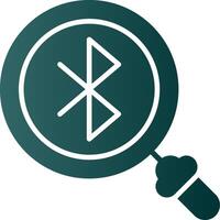 Bluetooth Glyph Gradient Icon vector