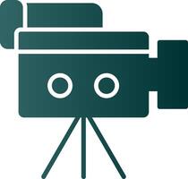 Camera Glyph Gradient Icon vector