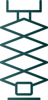 Car Jack Line Gradient Icon