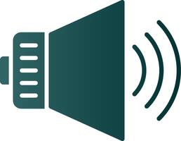 Audio Glyph Gradient Icon vector