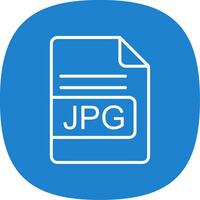 JPG File Format Line Curve Icon Design vector