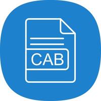 CAB File Format Line Curve Icon Design vector