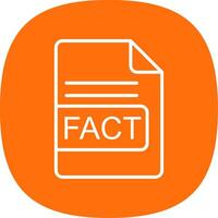 FACT File Format Line Curve Icon Design vector