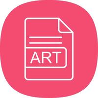 ART File Format Line Curve Icon Design vector