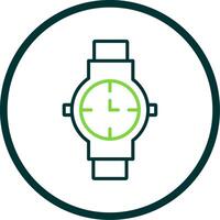 Watch Line Circle Icon Design vector