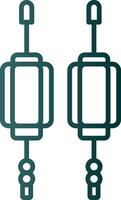 Lantern Line Gradient Icon vector