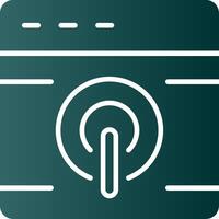 Browser Glyph Gradient Icon vector