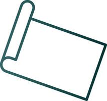 Yoga Mat Line Gradient Icon vector