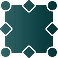 Nodes Glyph Gradient Icon vector
