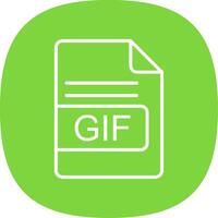GIF File Format Line Curve Icon Design vector