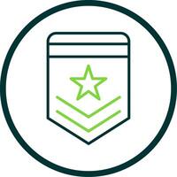 Badge Line Circle Icon Design vector