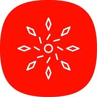 Firework Line Curve Icon Design vector