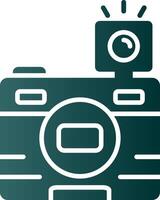 Photo Glyph Gradient Icon vector