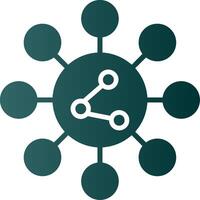 Share Glyph Gradient Icon vector