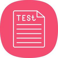 Test Line Curve Icon Design vector