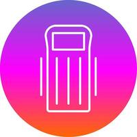 Float Line Gradient Circle Icon vector