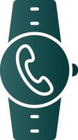 Incoming Call Glyph Gradient Icon vector