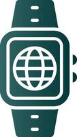 Internet Glyph Gradient Icon vector