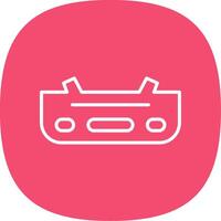 Bumper Line Curve Icon Design vector