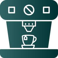 Coffee Machine Glyph Gradient Icon vector