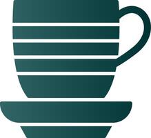 Cup Glyph Gradient Icon vector