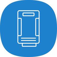 Air Purifier Line Curve Icon Design vector