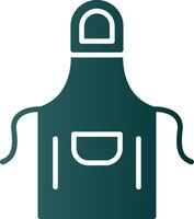 Apron Glyph Gradient Icon vector