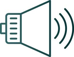 Audio Line Gradient Icon vector