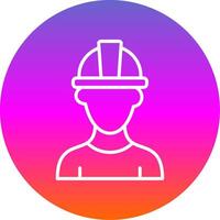 PipeLine Gradient Circle Line Gradient Circle Icon vector