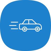 Car Speed Line Curve Icon Design vector