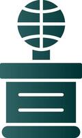 Basketball Glyph Gradient Icon vector