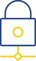 Multikey Security Line Two Colour Icon Design vector