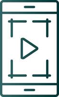 Screenshot Line Gradient Icon vector