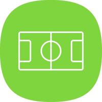 Table Football Line Curve Icon Design vector