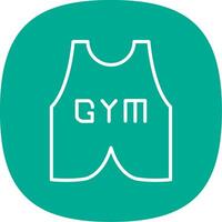 Vest Suit Line Curve Icon Design vector