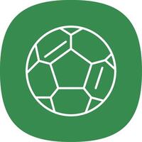 Football Line Curve Icon Design vector