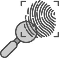 Investigation Line Filled Greyscale Icon Design vector