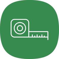 Measuring Tape Line Curve Icon Design vector