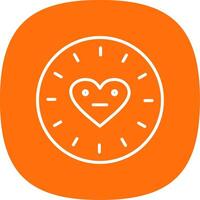 Passion Line Curve Icon Design vector