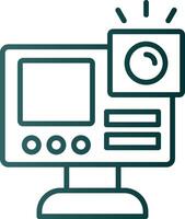 Gopro Line Gradient Icon vector