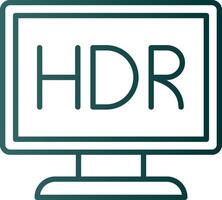 Monitor Line Gradient Icon vector