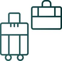 Bags Line Gradient Icon vector