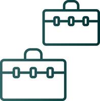 Suitcases Line Gradient Icon vector