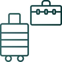 Bags Line Gradient Icon vector