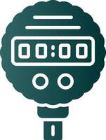 Pressure Gauge Glyph Gradient Icon vector